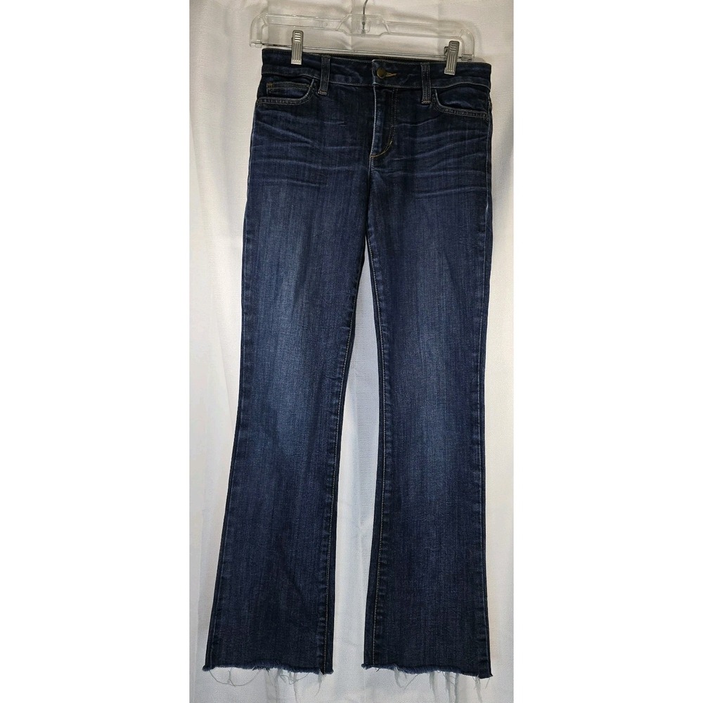 Joe's Jeans Honey Boot cut Bottom Women's Size 26 Cotton Blend Blue Frayed Cuffs